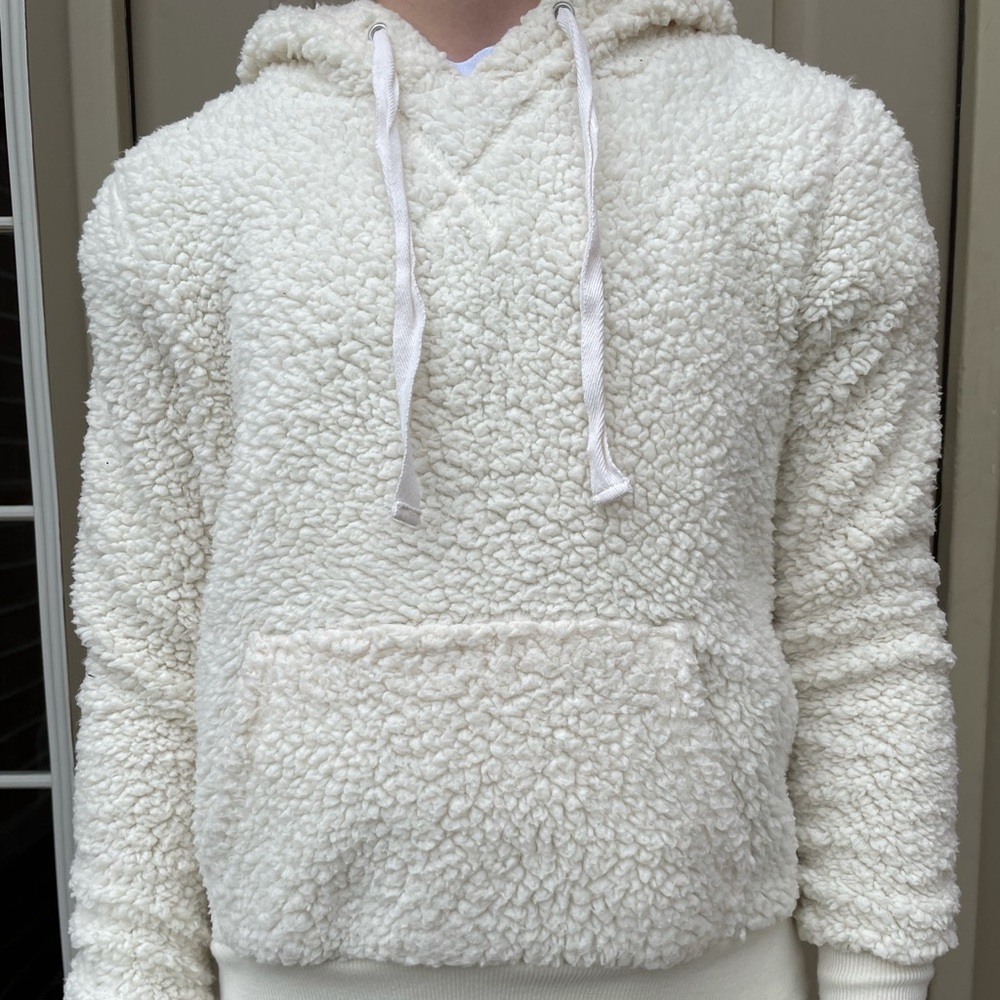 Hippie Rose Wool Pullover Hoodie